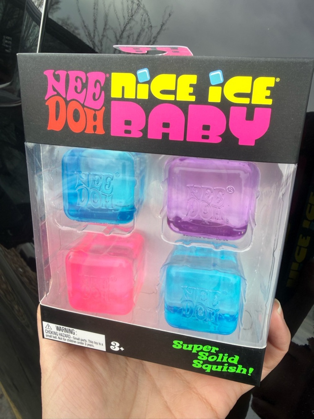 Nice Ice Baby Squishy Ice Cube Toy - Pink, Blue, Purple mini squishy. NEW
